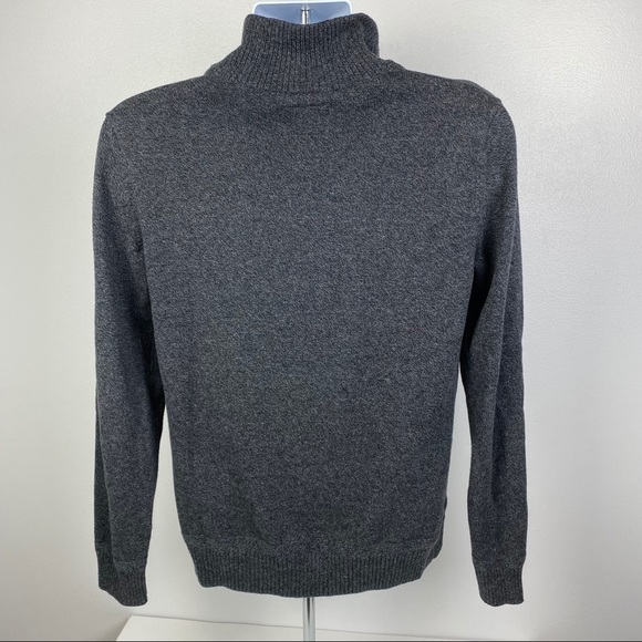 American Eagle Gray Pullover Sweater Men's Small Ribbed Hem & Cuffs Long Sleeve - Picture 6 of 8